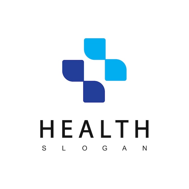 Plantilla de logotipo de atención médica icono de hospital y clínica