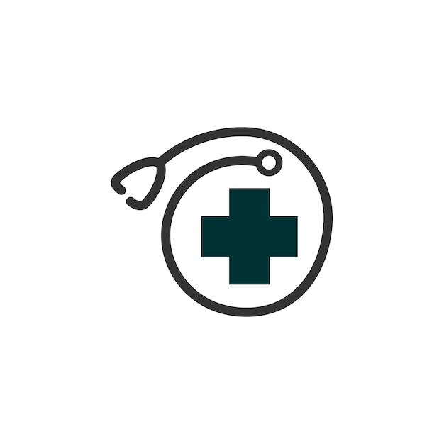 plantilla de logotipo de atención médica Ícono Ilustración Identidad de la marca Ilustración aislada y plana Gráfico vectorial