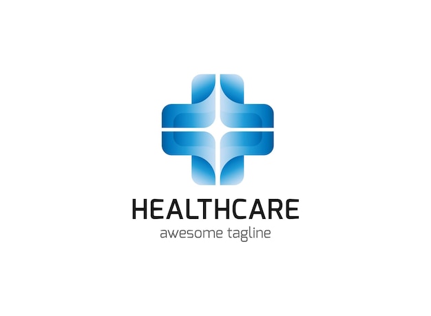 plantilla de logotipo de atención médica ilustración logotipo de asistencia médica médica moderna
