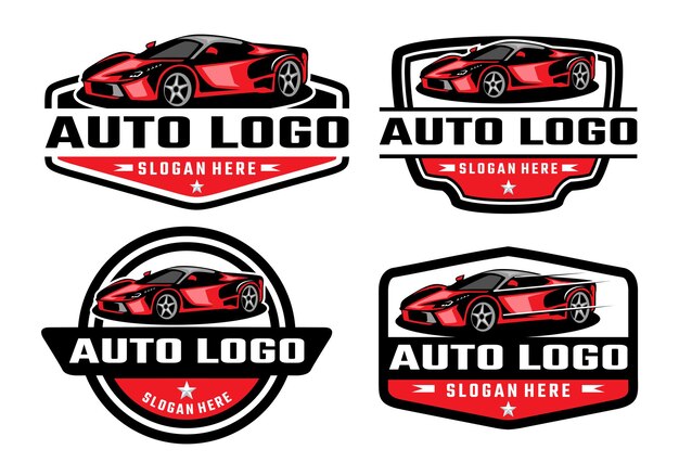 Plantilla de logotipo de automóvil deportivo