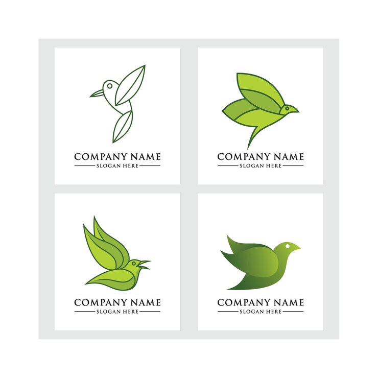 Vector plantilla de logotipo de ave
