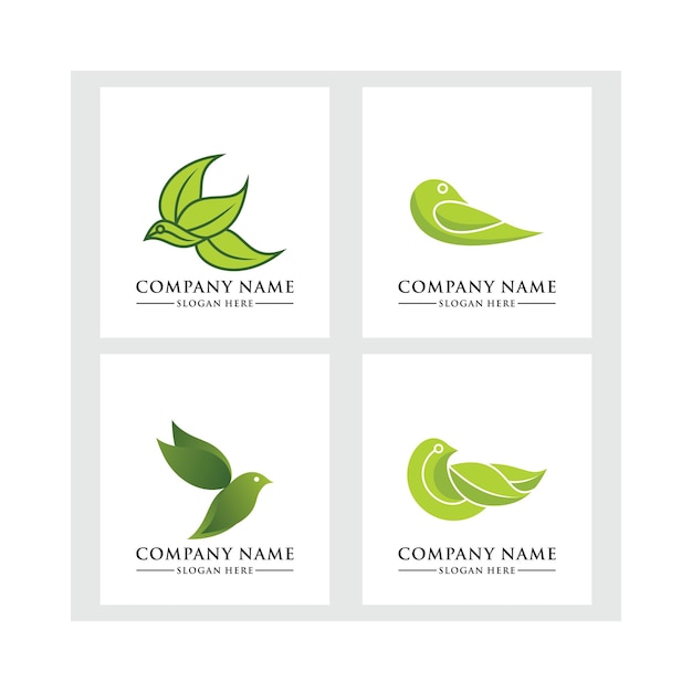 Plantilla de logotipo de ave