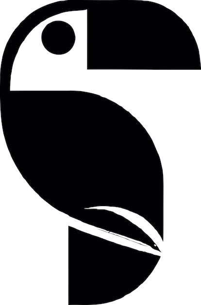 Plantilla de logotipo de aves exóticas