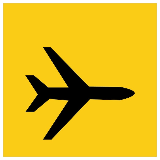 Plantilla de logotipo de avión, ilustración vectorial, diseño de icono, Vector de icono de avión