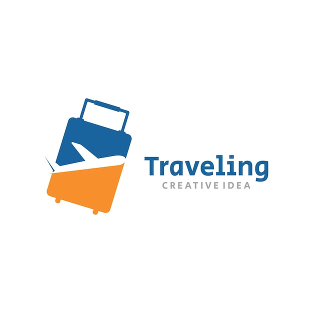 Plantilla de logotipo de avión o agencia de viajes