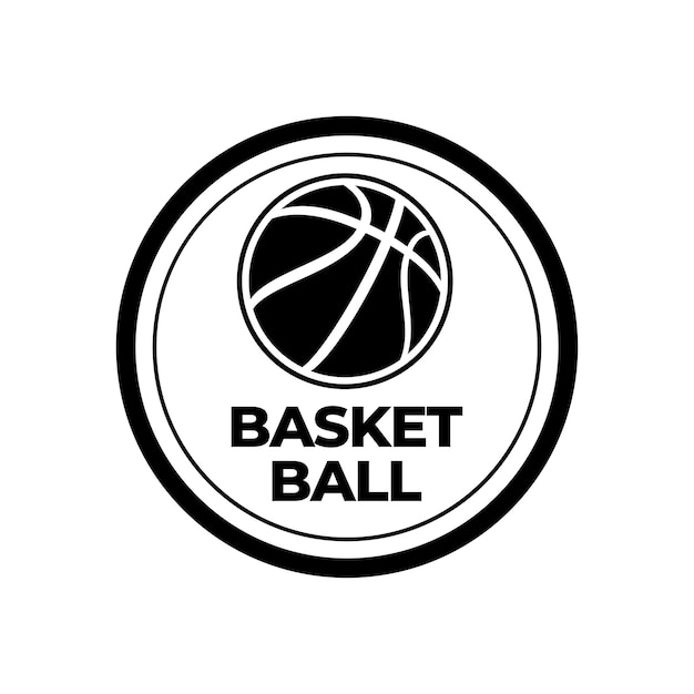 Plantilla de logotipo de baloncesto vintage de vector libre