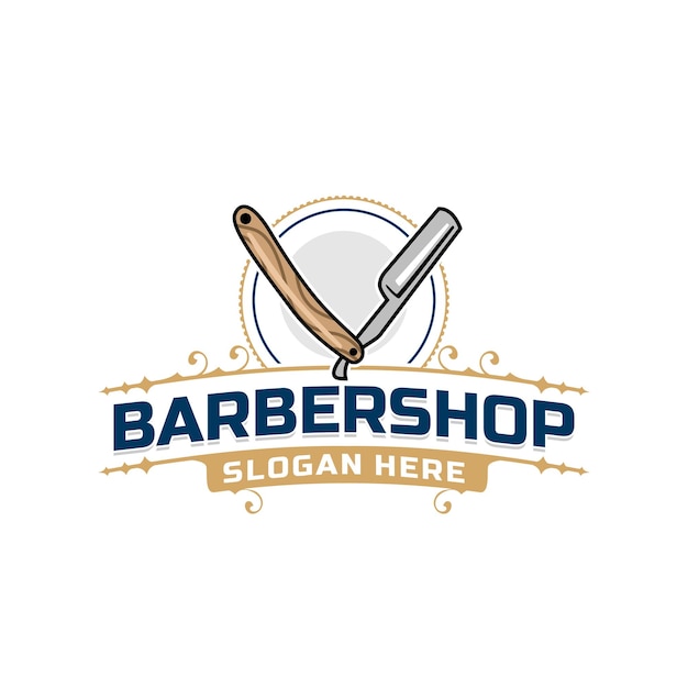 Plantilla de logotipo de barbería