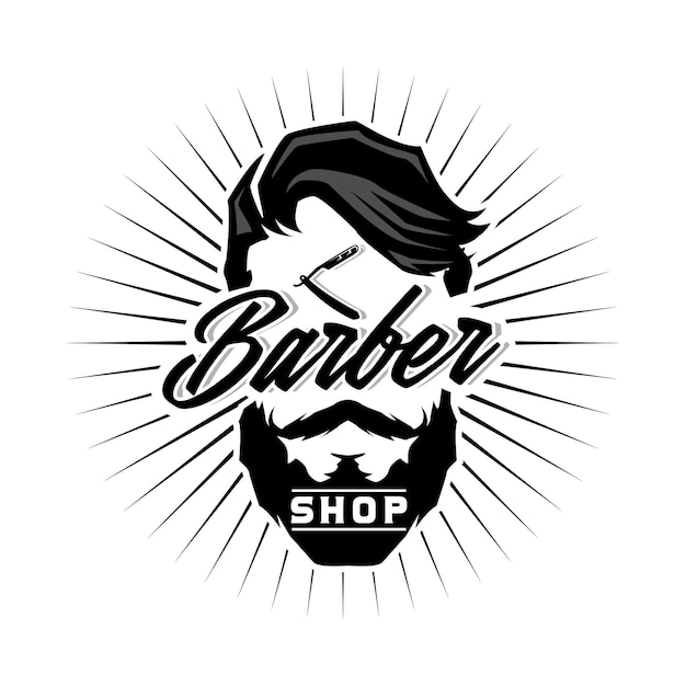 Plantilla de logotipo de barbería