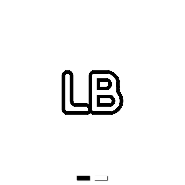 Vector plantilla de logotipo bb de diseño plano vectorial