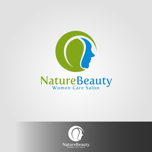 Plantilla de logotipo de belleza natural