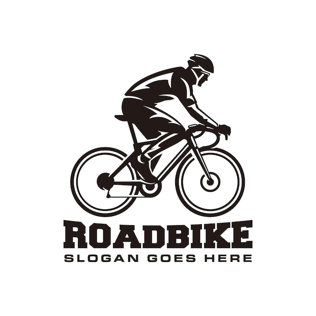 Plantilla de logotipo de bicicleta de carretera