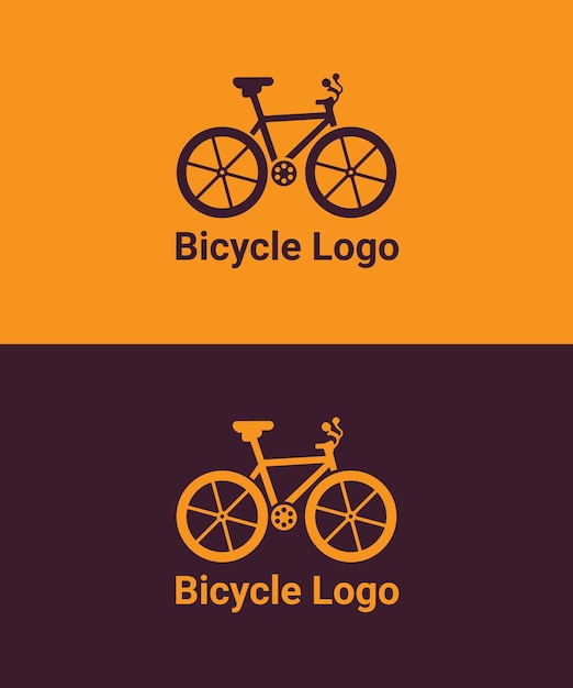Plantilla de logotipo de bicicleta simple