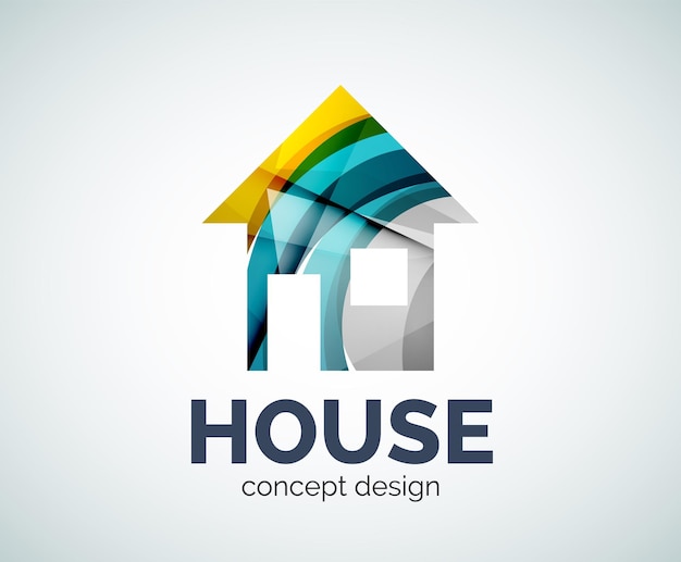 Plantilla de logotipo de bienes raíces para el hogar