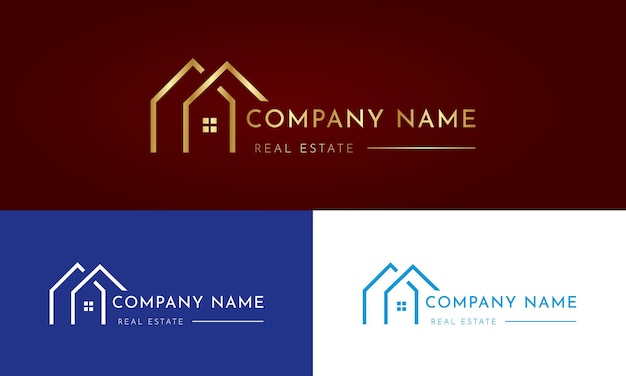 Plantilla de logotipo de bienes raíces Vector premium