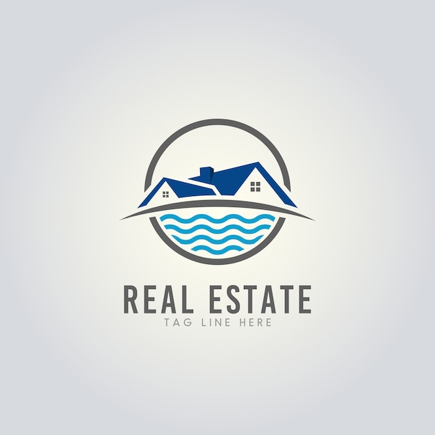 Plantilla de logotipo de bienes raíces