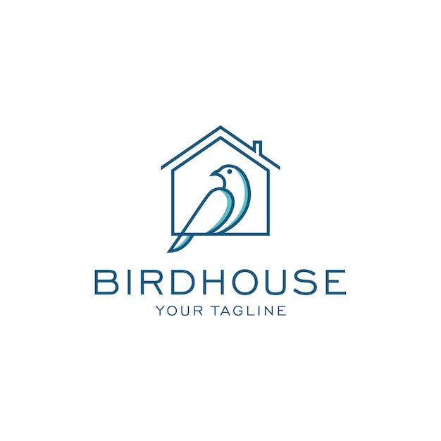 Plantilla de logotipo de bird house