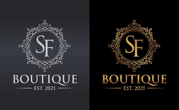 Plantilla de logotipo de boutique de lujo