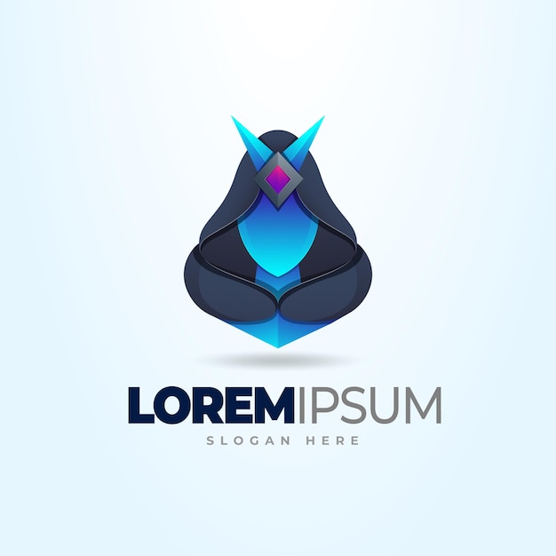La plantilla del logotipo de la bruja