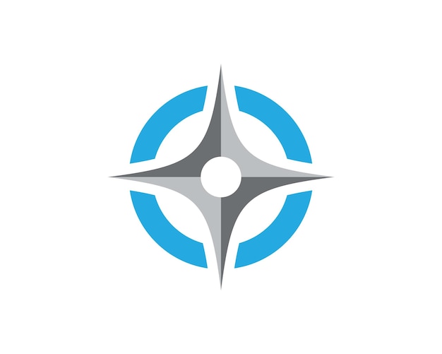 Plantilla de logotipo de brújula