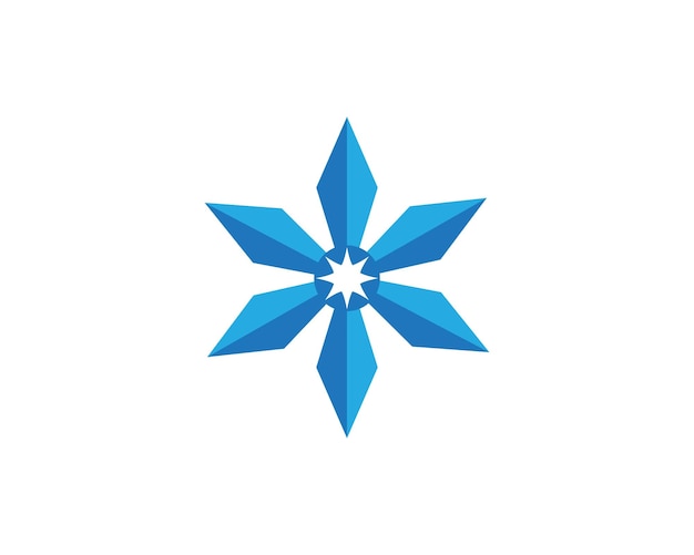 Plantilla de logotipo de brújula