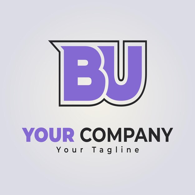 plantilla del logotipo de BU