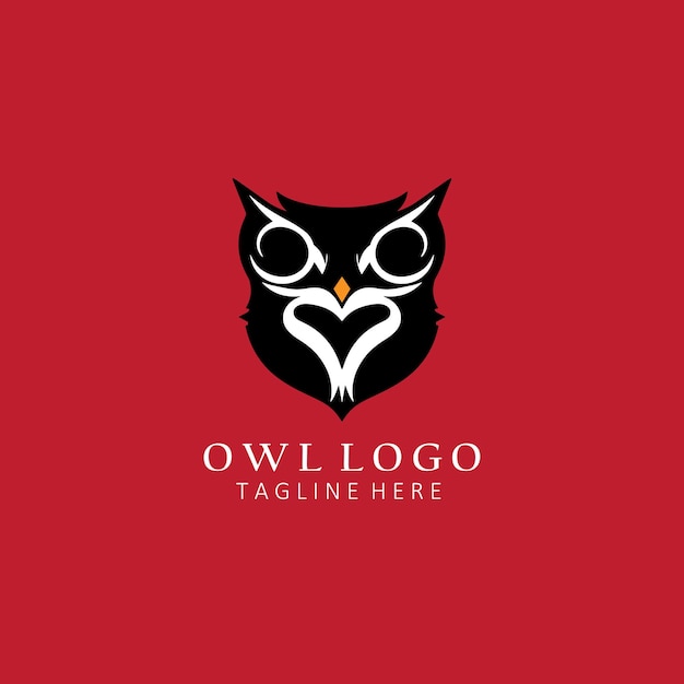 Plantilla de logotipo de búho