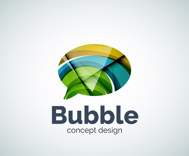 Plantilla de logotipo de burbuja