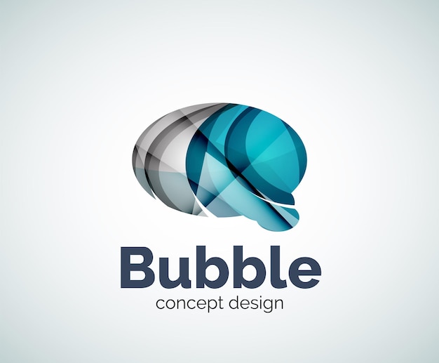 Plantilla de logotipo de burbuja