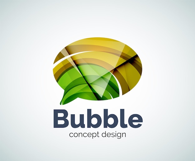 Plantilla de logotipo de burbuja