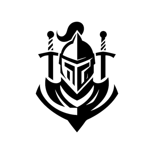 plantilla de logotipo de caballero icono de identidad de marca aislado gráfico vectorial abstracto 1