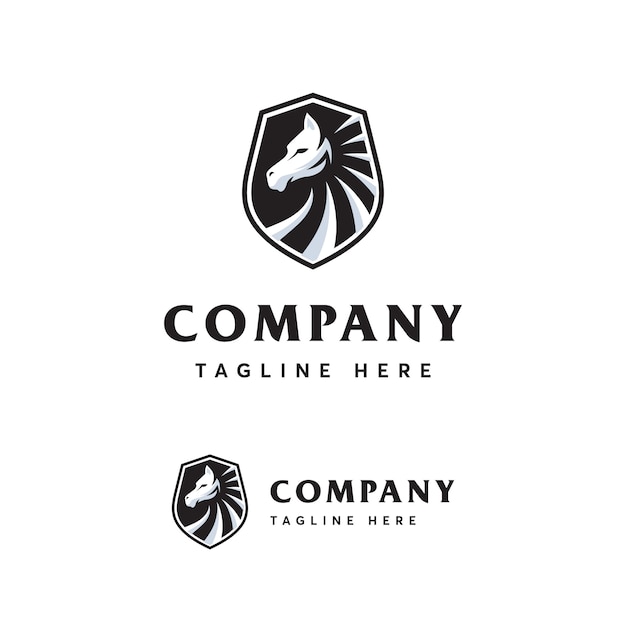 Plantilla de logotipo de caballo premium