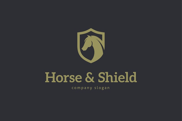 Vector plantilla de logotipo de caballo