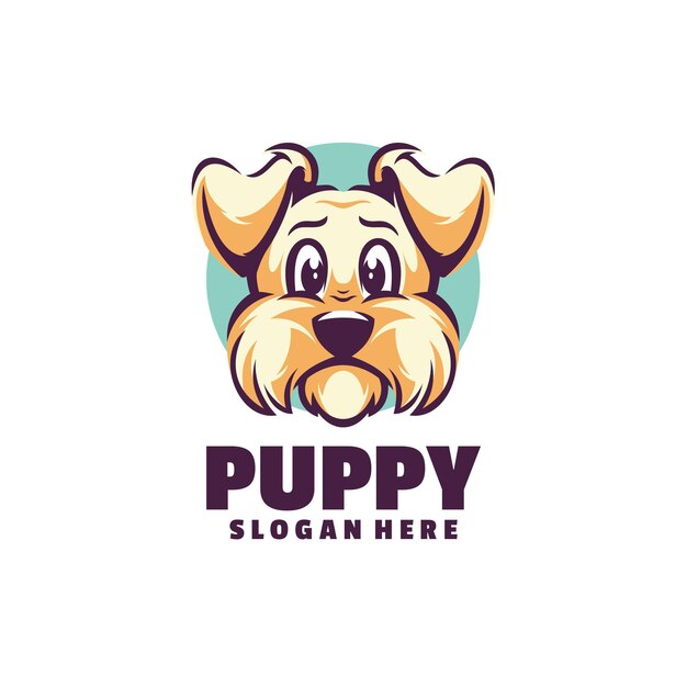 plantilla de logotipo de cachorro