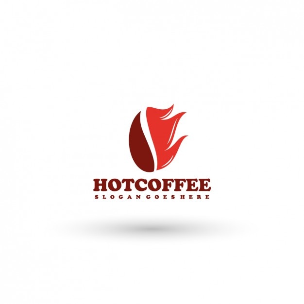 Plantilla de logotipo de café caliente