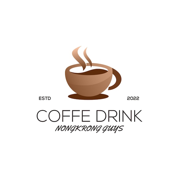 Plantilla de logotipo de café