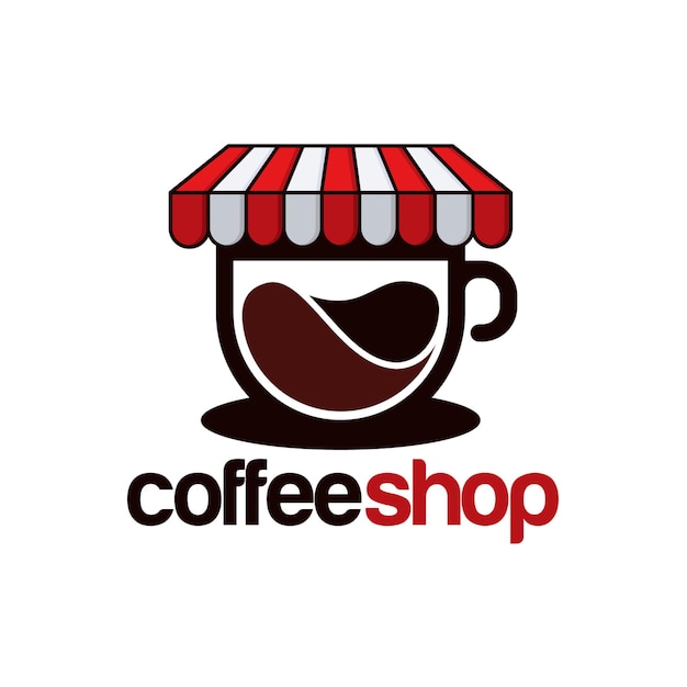 Plantilla de logotipo de cafetería, diseños de logotipo de cafetería ilustración vectorial