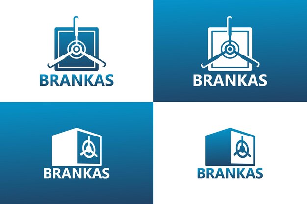 Plantilla de logotipo de caja de seguridad vector premium