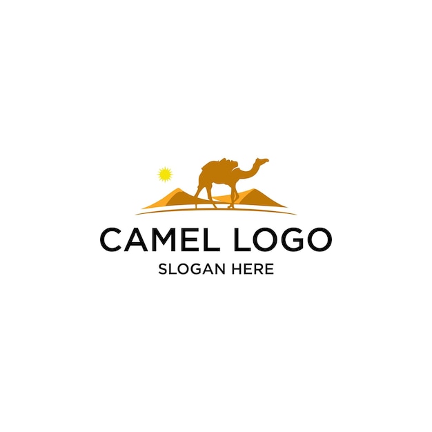 Plantilla de logotipo de camello