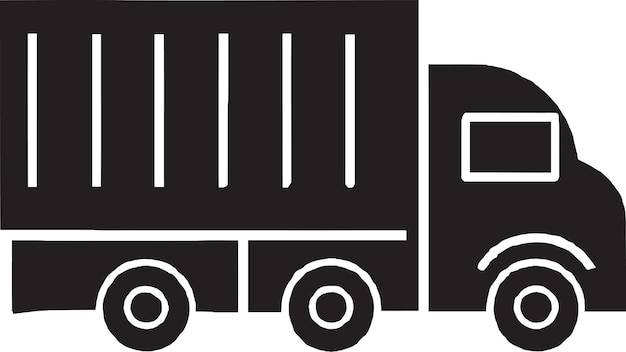 Plantilla de logotipo de camión de plataforma