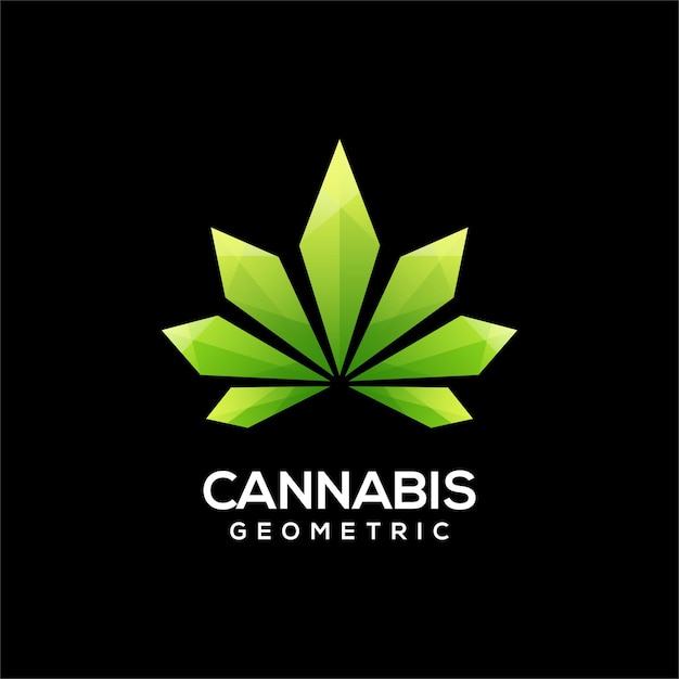 Plantilla de logotipo de cannabis