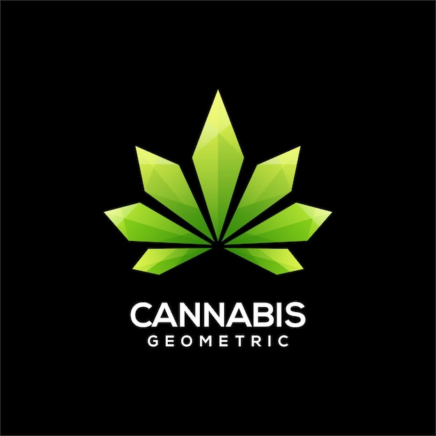 Vector plantilla de logotipo de cannabis