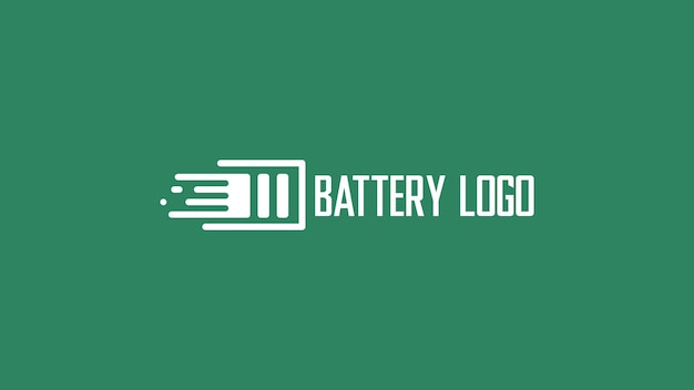 plantilla del logotipo de carga de energía de la batería