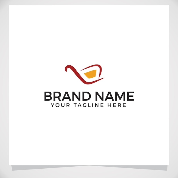 Plantilla de logotipo de carrito de tienda creativa