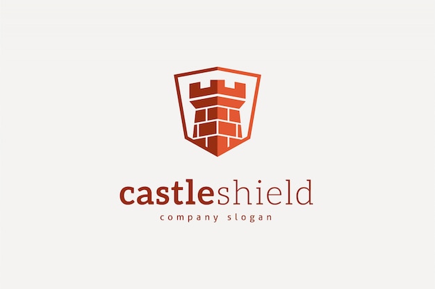 Plantilla de logotipo de castillo