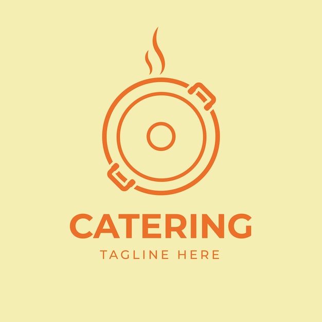 Vector plantilla logotipo de catering