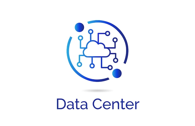 plantilla del logotipo del centro de datos