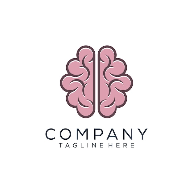 Plantilla de logotipo de cerebro creativo