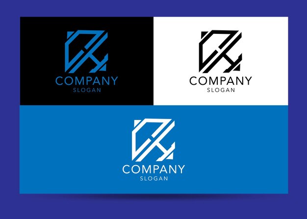 Plantilla de logotipo ch de letra inicial de monograma moderno