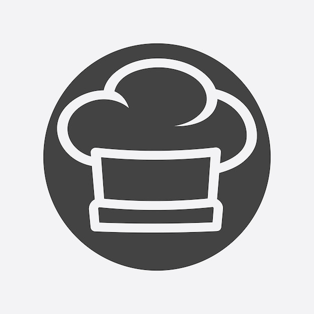 Plantilla de logotipo de chef de sombrero