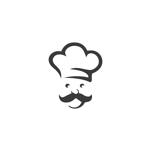 Plantilla de logotipo de chef de sombrero